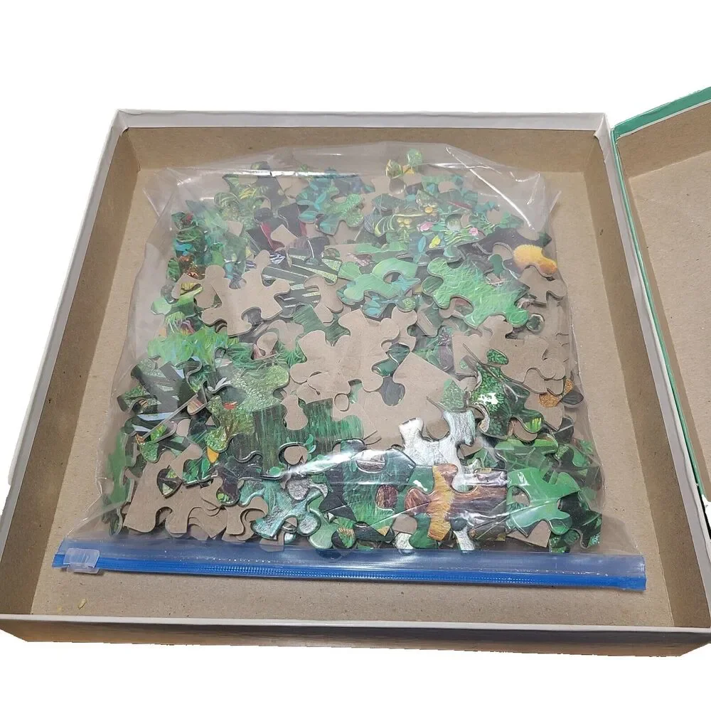 THE TREASURES OF THE RAINFOREST Puzzle 300 Pieces 20” x 27” Discovery Toys 1991
